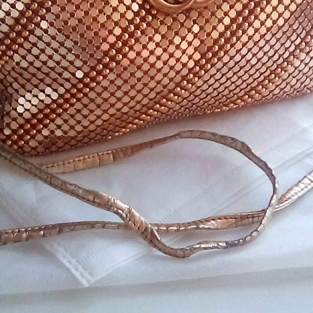 Authentic Gucci Monogram Hardware Gold Mesh Link Crossbody Bag - Picture 10 of 17